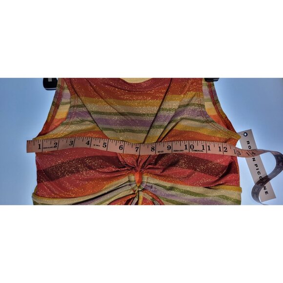 Robin Piccone Women's Greta Top Brallete Bikini Swim Bottom Mid Rise Medium NEW - Picture 6 of 8